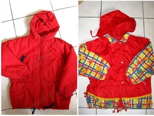 Jacke rot Gr 122   128 nur 3 EUR plus eine Jacke geschenkt