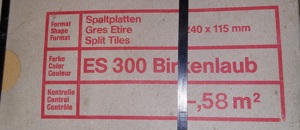 Spaltklinkerplatten, Spaltfliese, Birkenlaub 11,5 x 24 cm Bild 5