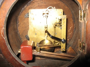 Große Gewölbte Kaminuhr von Haid, 20er Jahre Bild 3