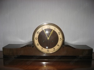 Große Gewölbte Kaminuhr von Haid, 20er Jahre Bild 4