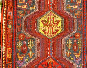 Orientteppich  Akstafa Sumach Sumakh antik 288x117 T147 Bild 3
