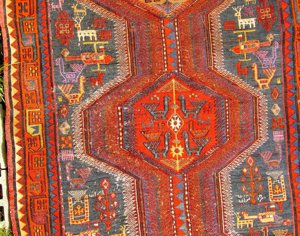Orientteppich  Akstafa Sumach Sumakh antik 288x117 T147 Bild 2