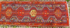 Orientteppich  Akstafa Sumach Sumakh antik 288x117 T147 Bild 1