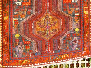 Orientteppich  Akstafa Sumach Sumakh antik 288x117 T147 Bild 6