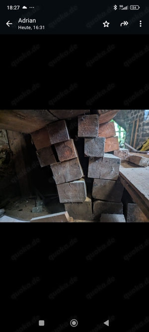 Holz Balken alt  Bild 2