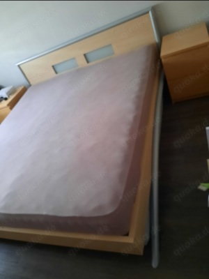 Schlafzimmer Schrank und Bett inkl. 2 x Lattenrost (Segmüller) Bild 2