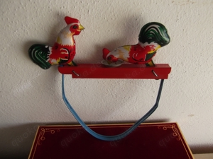 Blechspielzeug - Pickende Hühner - Bild 1