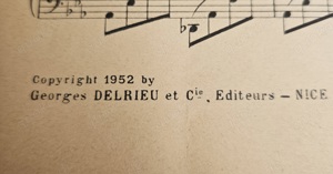 NOTENHEFT  "Tableaux Nimois" (1952) mit handschriftlicher Signatur ERIC PAUL STEKEL (1898-1978) Bild 3