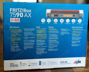 AVM FRITZ!Box 7590 AX Wi-Fi 6 Modem-Router-Kombination - Weiß (20002998) Bild 2