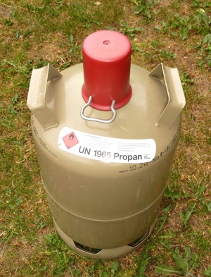 Propangasflasche 11kg grau Gasflasche Eigentumsflasche leer Grill Camping Heizung ec.  Bild 3