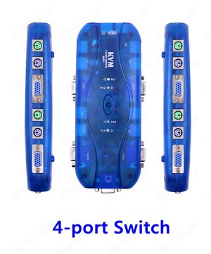 2 port KVM Switch, Umschalter 2 PC an 1 Monitor Maus Tastatur, Computer-Weiche K102,  Bild 8