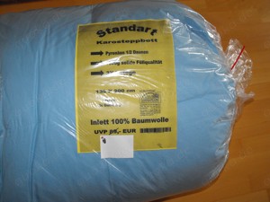 2x Bettzeug  Karosteppbetten 135 x 200 cm Inlett 100% Baumwolle