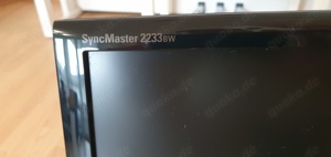 Monitor Samsung SyncMaster 2233BW computer monitor 55.9 cm (22") 1680 x 1050 pixels Black Bild 2