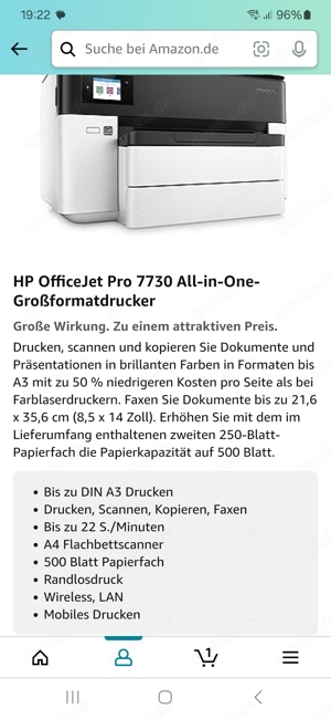 Drucker HP Neuwertig Bild 4