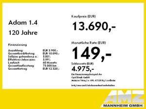 Opel Adam 1.4 120 Jahre LenkHeizung*Sitzheizung*PDC Bild 4