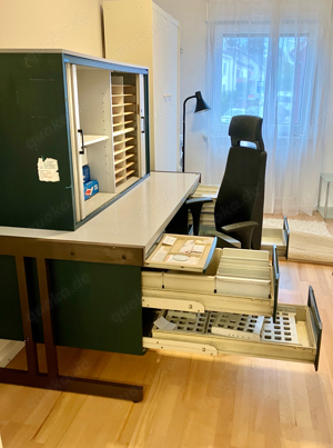 Büromobiliar "Pfalzmöbel" Sideboards Aktenschrank, Schreibtisch,Stuhl Bild 5