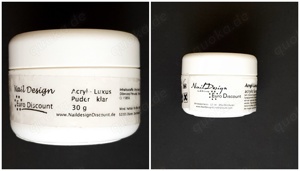 2 x Acrylpuder für Nageldesign klar ab 2 Euro