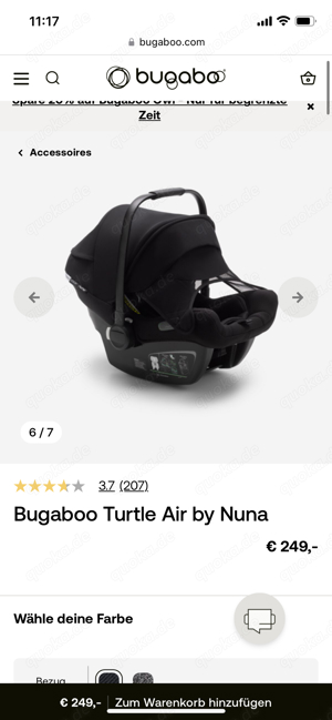 Babyschale Bugaboo Turtle Nuna + Isofix Bild 3
