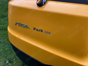 STIGA Park 120 mit Combi 85 QUICK FLIP Aufsitzrasenmulcher Bild 3
