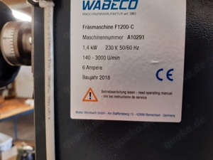 Wabeco Modellbauer CNC Fräsmaschine CC-F1200 Bild 4