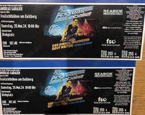 2 Tickets Andre s Gabalier am Kalkberg Bad Segeberg Stehplatz