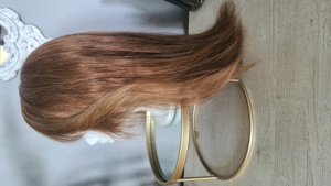 Dunkel-blonde Echthaar-Perücke | für Kopfgröße 60 oder schmaler | sehr guten Zustand  Bild 2