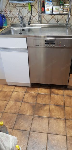 Miele Spülmaschine G1224, scu eco, Edelstahlfront, Schrank und Nirostaspüle