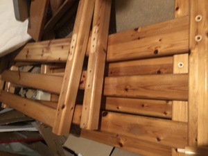 Stockbett Massivholz zu verschenken  Bild 2