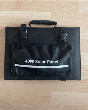 Faltbares Solarpanel 40W mit USB und Powerstation-Anschluss