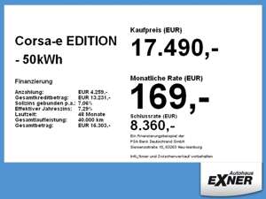 Opel Corsa-e EDITION - 50kWh *Elektro*Klimaaut.*PDC Bild 2