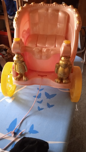 Baby Born Kutsche  mit Puppe goldfarbig noch gut erhalten