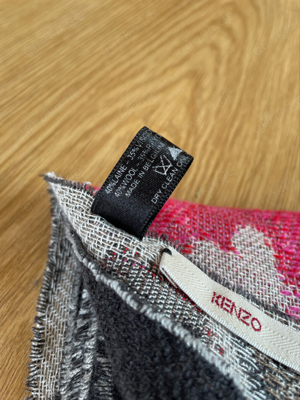 Schal von Kenzo, Blumenmuster, Wolle, Viskose Bild 5