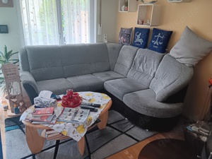 Wohnzimmer-Eck-Couch (Stoff  210*205 )