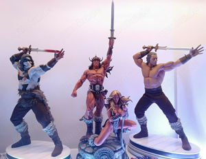 Conan the Barbarian & Valeria 14 Scale Statue Diorama Fan Art Custom Arnold Bild 7