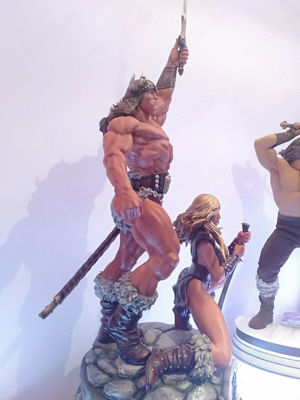 Conan the Barbarian & Valeria 14 Scale Statue Diorama Fan Art Custom Arnold Bild 6