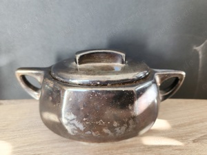 WMF Teeset, Porzellan, versilbert Bild 3