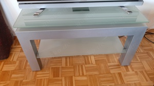 TV-Board Alu Glas