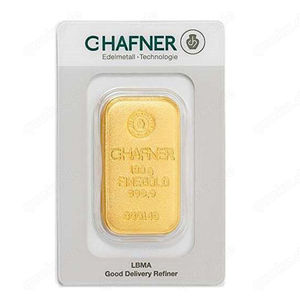 Goldbarren 100 g C.Hafner 999.9er Gold