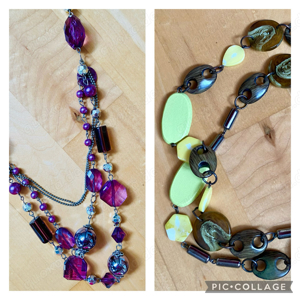 Schicker Modeschmuck * Statementkette * halsketten * Halsbänder gold schwarz 