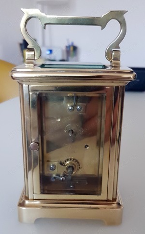 Französische Brass Carriage Clock Retailed by Richard & Co c.1875 Bild 5