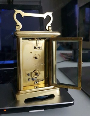 Französische Brass Carriage Clock Retailed by Richard & Co c.1875 Bild 6