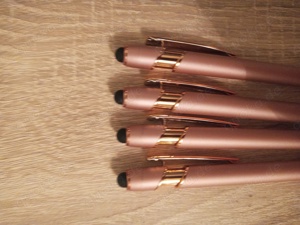 4 Kugelschreiber Touchpen Rosé Gold Bild 2