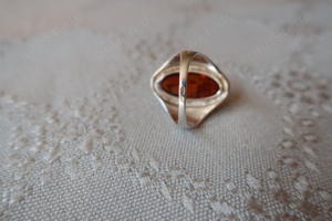 Bernstein Ring 925er Silber 20 X 10 mm Größe 17 Schmuckgeschäft Bild 4