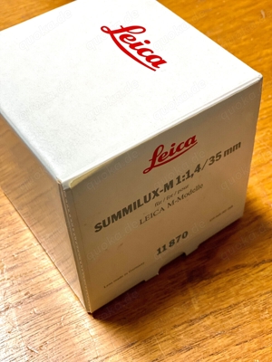 leica summilux-m 35mm f1.4 11870 Made In Germany Bild 2