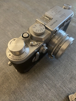 Leica IIIg, Bj. 1959, Nr. 906970 f = 5 cm 12 Analogkamera Top Bild 6