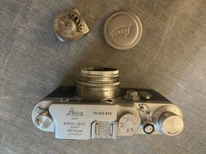 Leica IIIg, Bj. 1959, Nr. 906970 f = 5 cm 12 Analogkamera Top Bild 7
