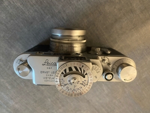 Leica IIIg, Bj. 1959, Nr. 906970 f = 5 cm 12 Analogkamera Top Bild 3
