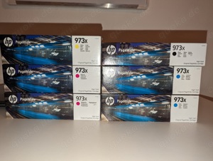 HP 973x Druckerpatronen 1xschwarz, 1xgelb, 2xblau und 2x magenta