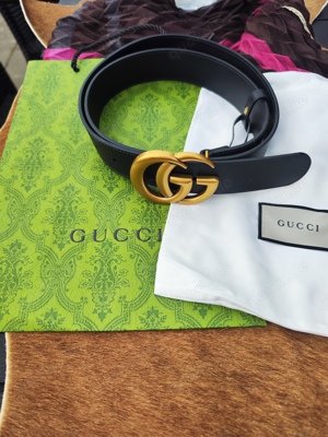 Gucci Gürtel Belt Marmont Leder Staubbeutel Ledergürtel