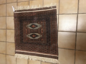 Teppich Pakistan handgeknüpft 66 cm x 69 cm 50-60 Jahre alt